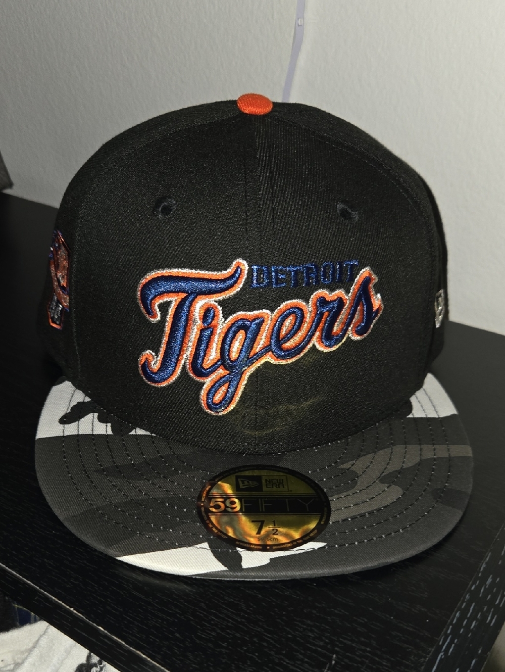 Detroit Tigers Hat Club 1945 Patch New Era 59Fifty Fitted Hat 7 1/2